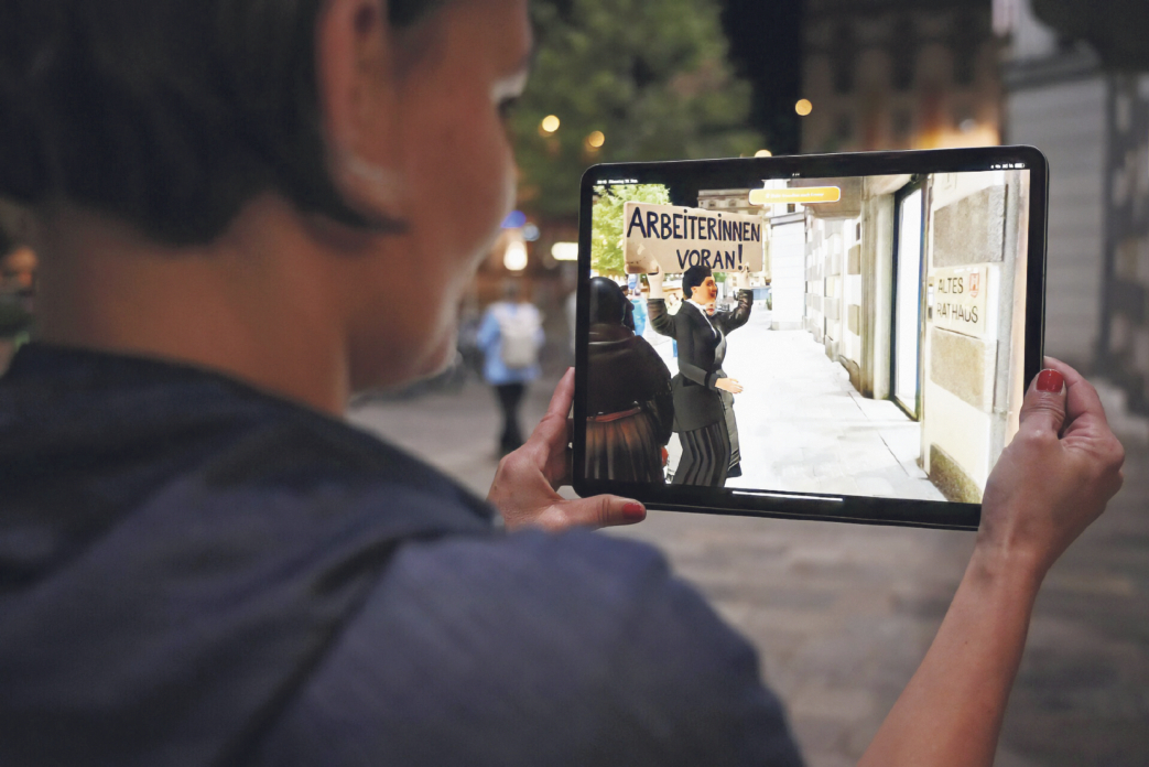 Augmented Reality am Hauptlatz.