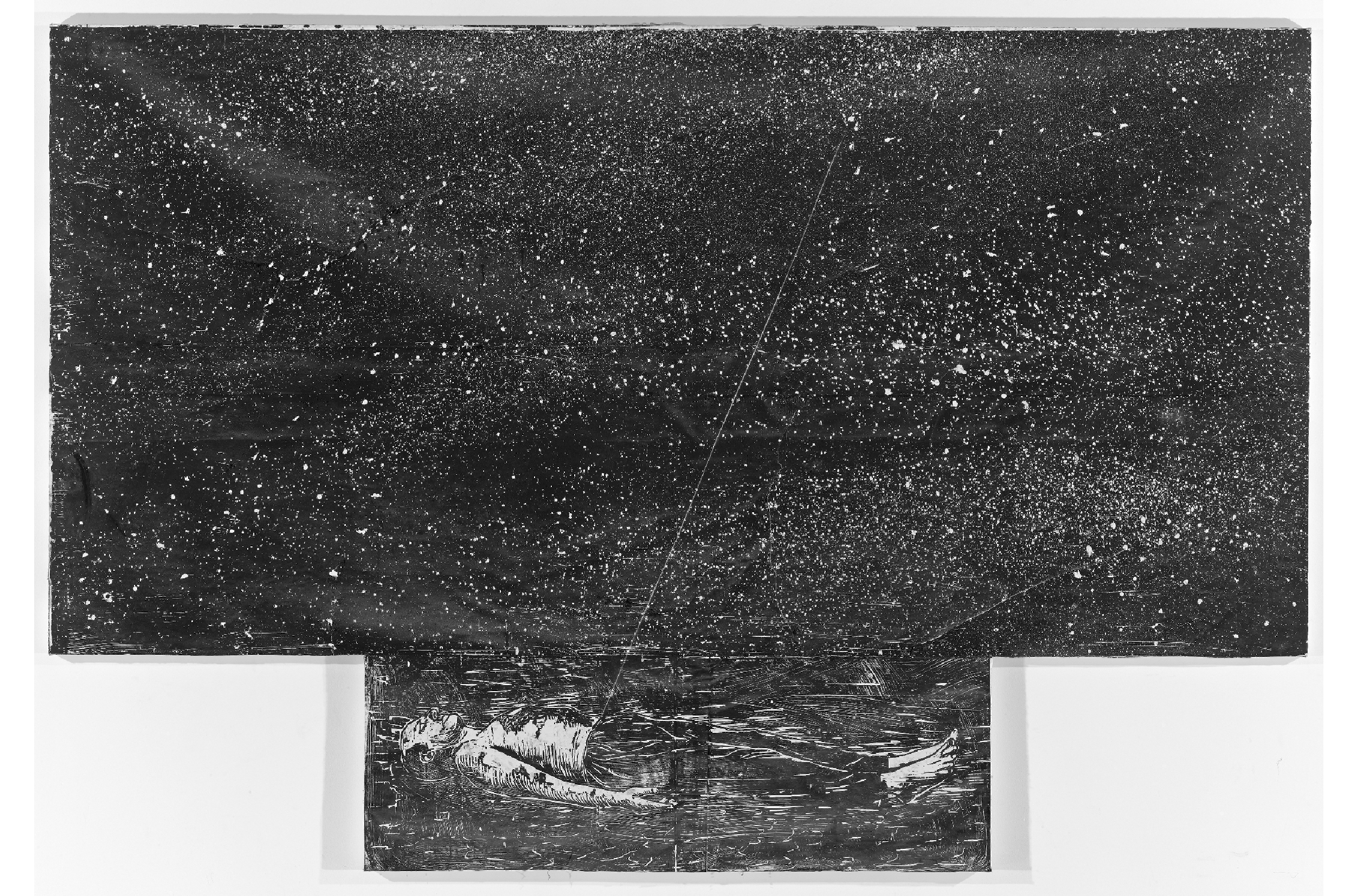 Die Erhabenheit und Anselm Kiefer. Im Bildtitel wird Kant zitiert: Der gestirnte Himmel über mir und das moralische Gesetz in mir, 1997. Foto Albertina, Wien