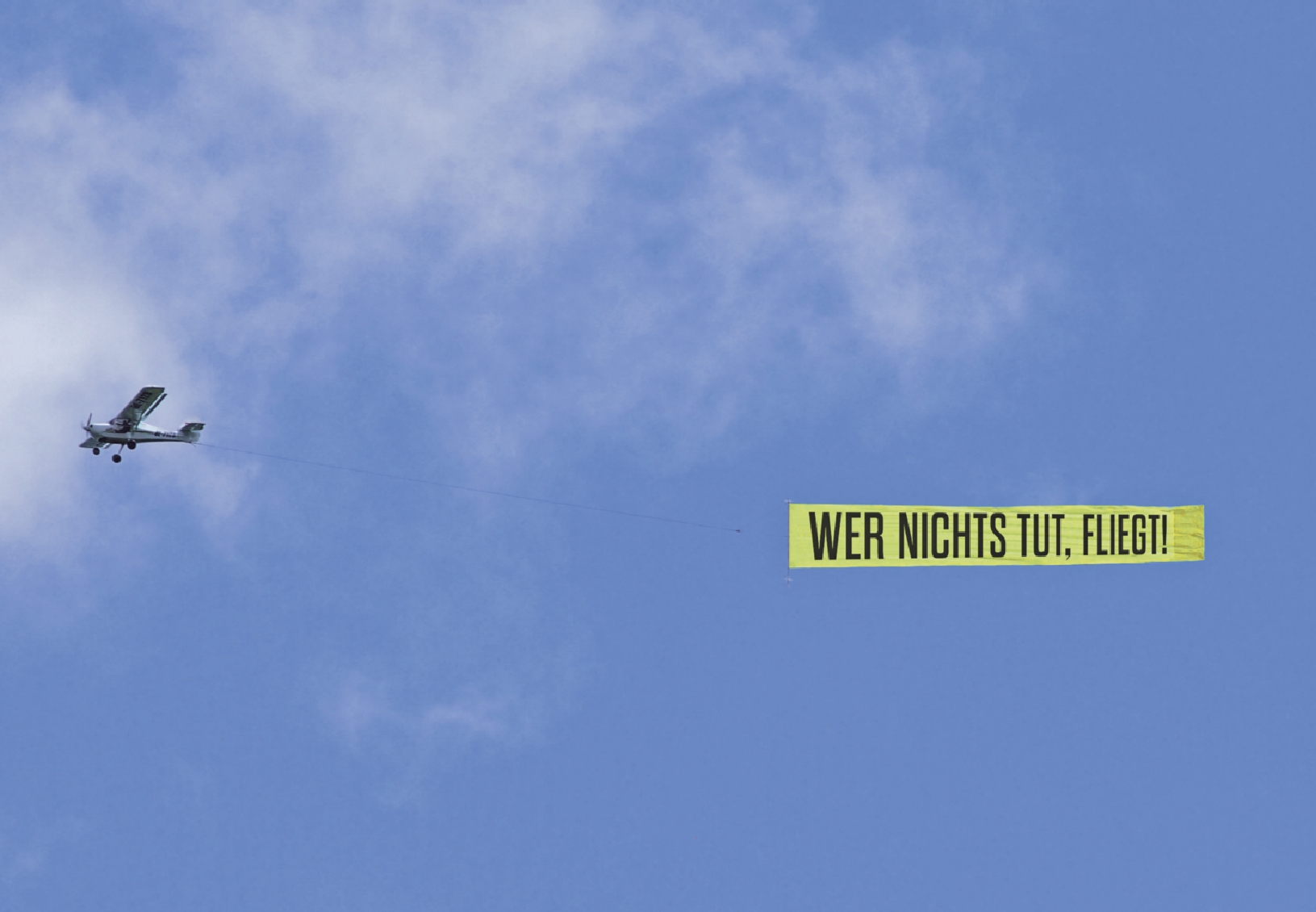 Wer nichts tut, fliegt nicht nur in Urlaub. Foto Bernadette Huber