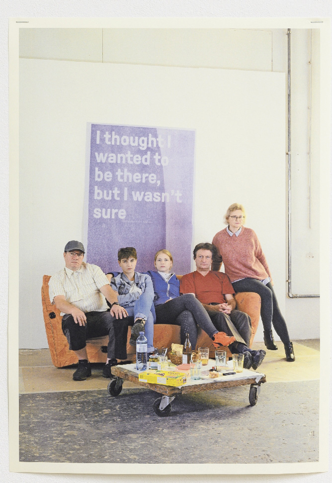 Edgar Lessig, I thought I wanted to be there, but I wasn’t sure (Poster), 2021, Toner, Papier, 2 Klammern, 29,7 x 42 cm. Foto Edgar Lessig