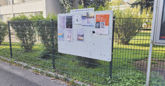 Hier die Fläche beim Volkshaus Bindermichl. Foto Die Referentin