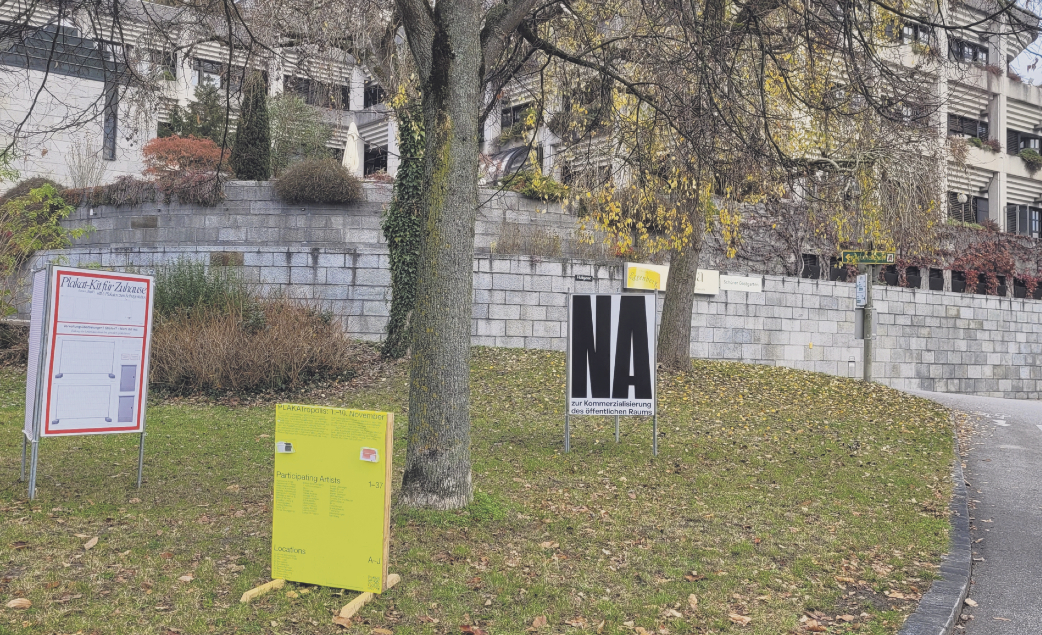 Während der Plakatausstellung PLAKATropolis
